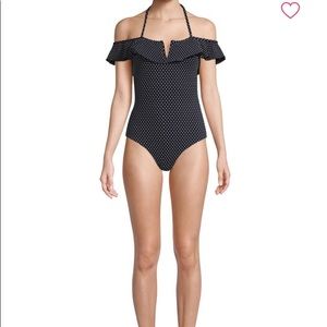 NWOT Red Carter Polka Dot One Piece Swim Suit M
